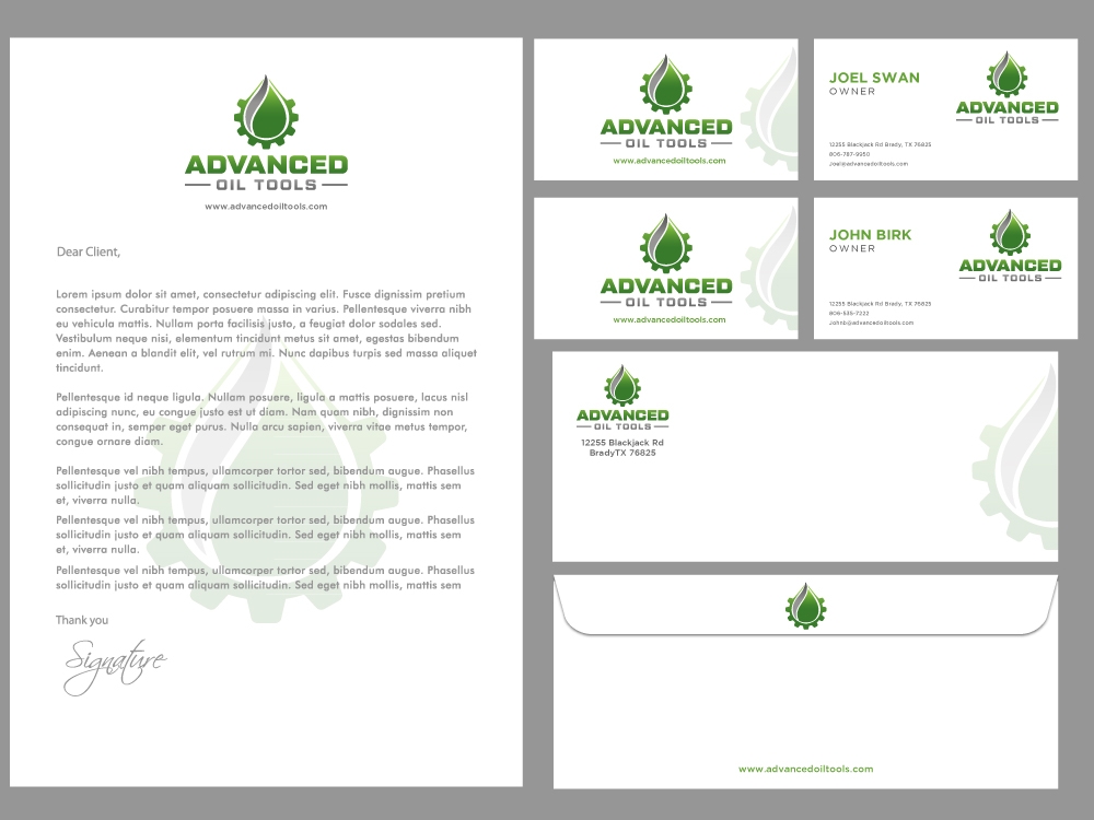 Advanced Oil Tools logo design by labo
