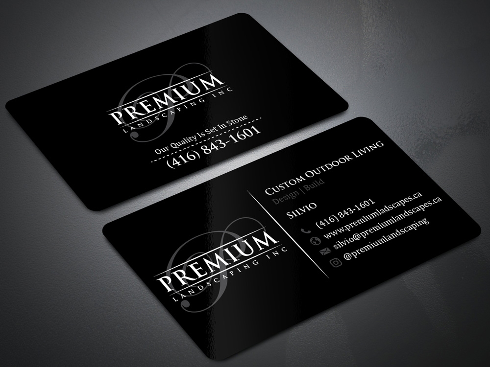 premium landscaping inc logo design by Gelotine