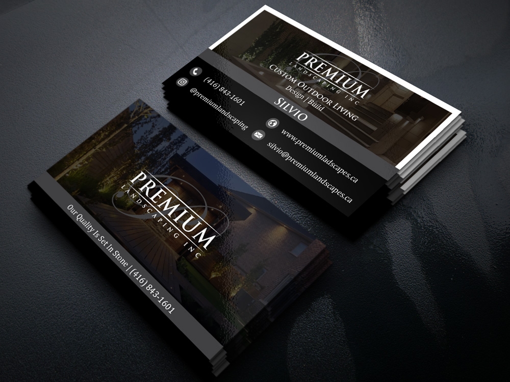 premium landscaping inc logo design by Gelotine