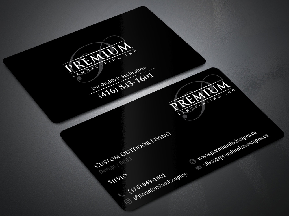 premium landscaping inc logo design by Gelotine