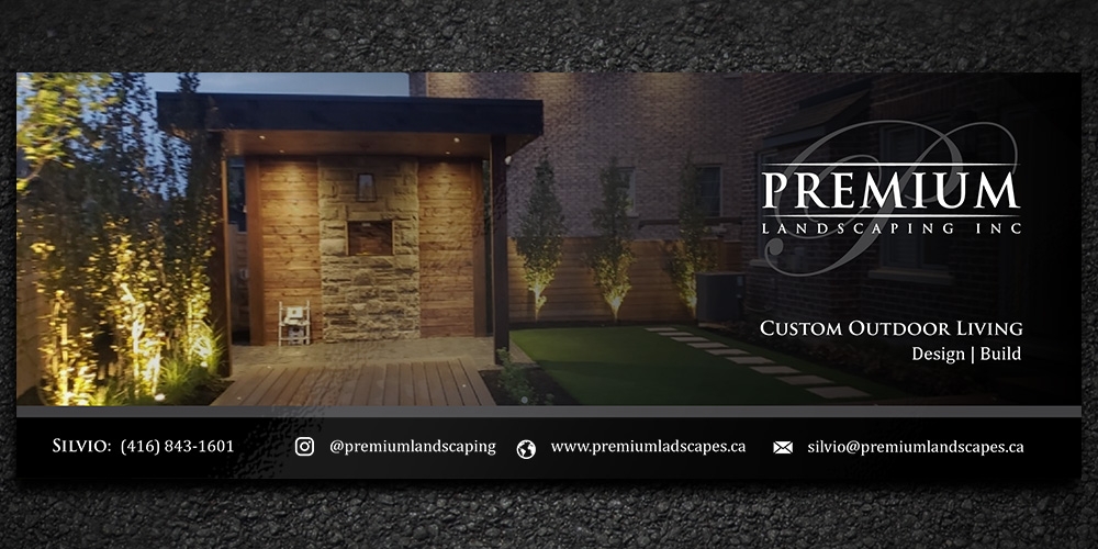 premium landscaping inc logo design by Gelotine