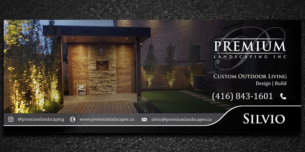 premium landscaping inc logo design by Gelotine