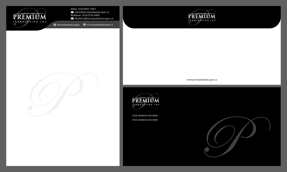 premium landscaping inc logo design by Gelotine