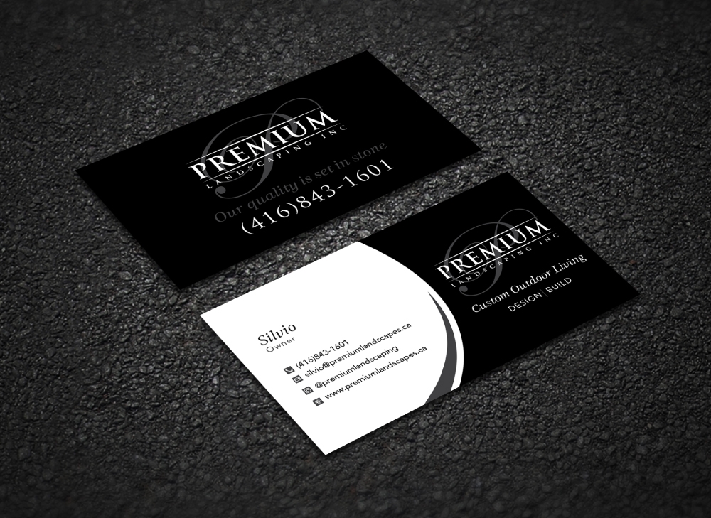 premium landscaping inc logo design by LogOExperT