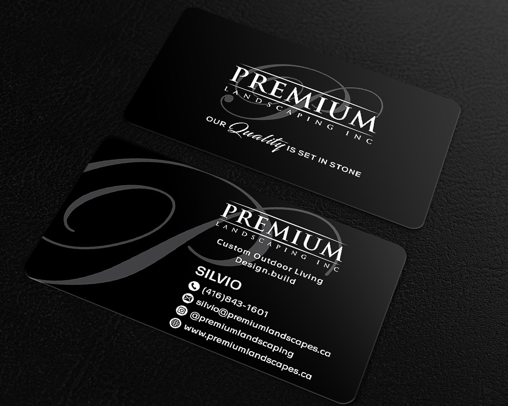 premium landscaping inc logo design by scriotx