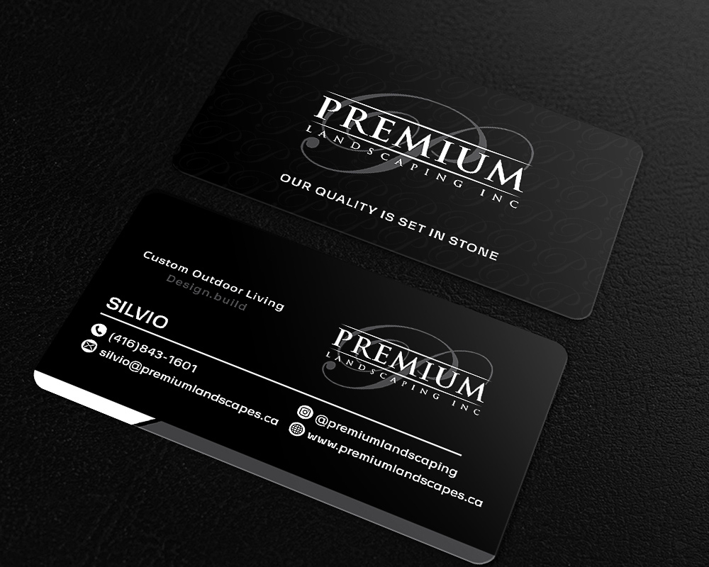 premium landscaping inc logo design by scriotx