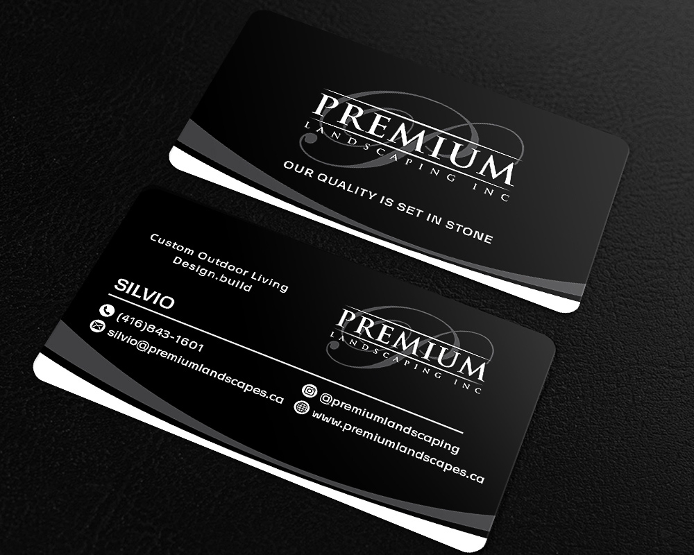 premium landscaping inc logo design by scriotx