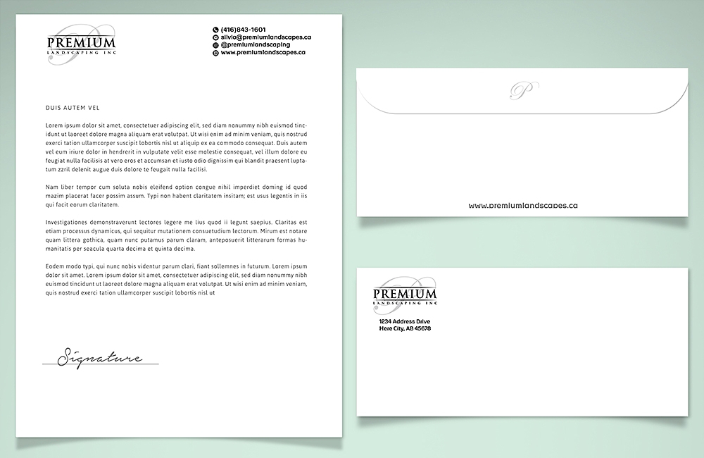 premium landscaping inc logo design by scriotx