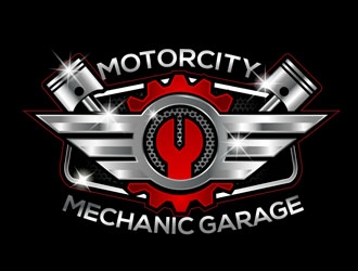 The Motorcity Mechanic Garage logo design by DreamLogoDesign