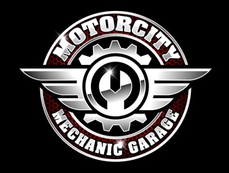 The Motorcity Mechanic Garage logo design by DreamLogoDesign