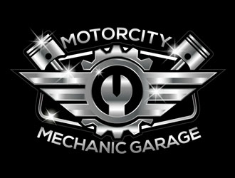 The Motorcity Mechanic Garage logo design by DreamLogoDesign