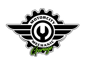 The Motorcity Mechanic Garage logo design by DreamLogoDesign