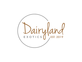 DAIRYLAND EXOTICS logo design by bricton