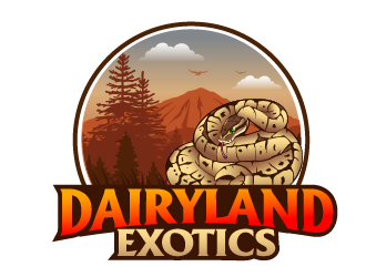 DAIRYLAND EXOTICS logo design by THOR_