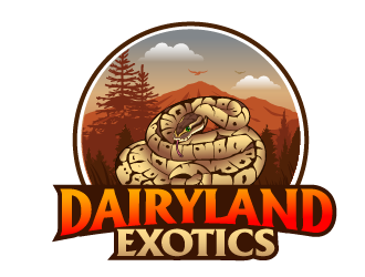 DAIRYLAND EXOTICS logo design by THOR_