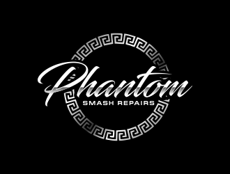 phantom smash repairs logo design by kopipanas