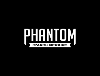 phantom smash repairs logo design by semar