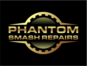 phantom smash repairs logo design by cintoko
