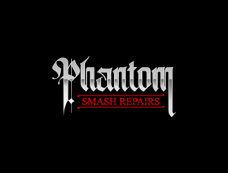 phantom smash repairs logo design by torresace