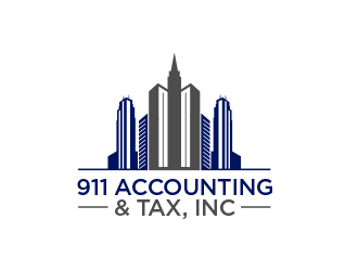 911 Account & Tax, Inc. logo design by scriotx