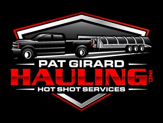 Pat Girard Hauling, Inc. logo design by daywalker