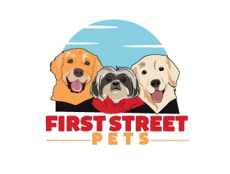 First Street Pets logo design by AamirKhan