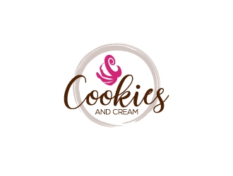 Cookies and Cream logo design by aryamaity