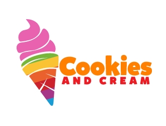 Cookies and Cream logo design by AamirKhan