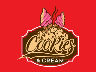 Cookies and Cream logo design by Suvendu