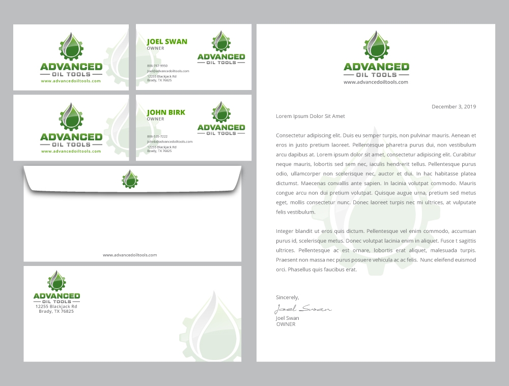 Advanced Oil Tools logo design by LogOExperT