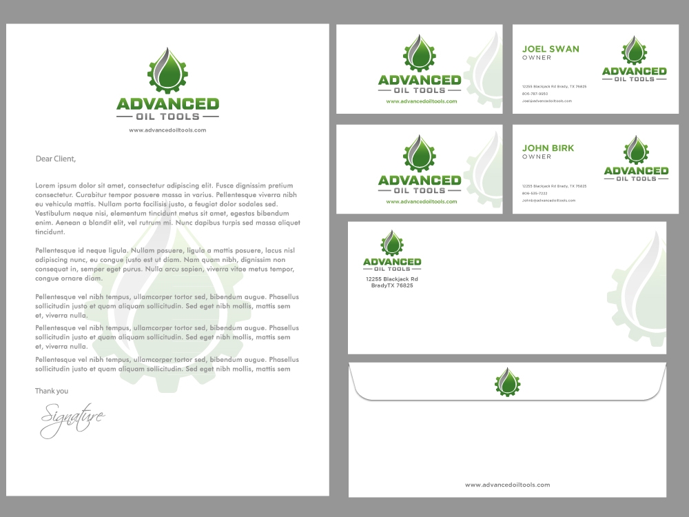 Advanced Oil Tools logo design by labo
