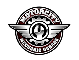 The Motorcity Mechanic Garage logo design by DreamLogoDesign