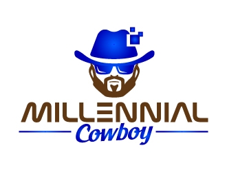 Millennial Cowboy logo design by jaize