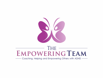 The Empowering Team        Coaching, Helping & Empowering People with ADHD logo design by up2date