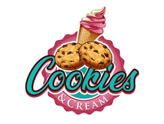 Cookies and Cream logo design by DreamLogoDesign
