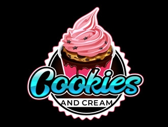 Cookies and Cream logo design by DreamLogoDesign