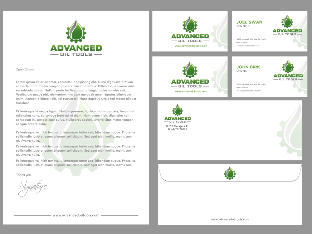 Advanced Oil Tools logo design by labo