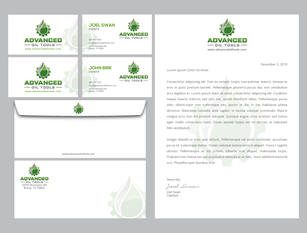 Advanced Oil Tools logo design by LogOExperT