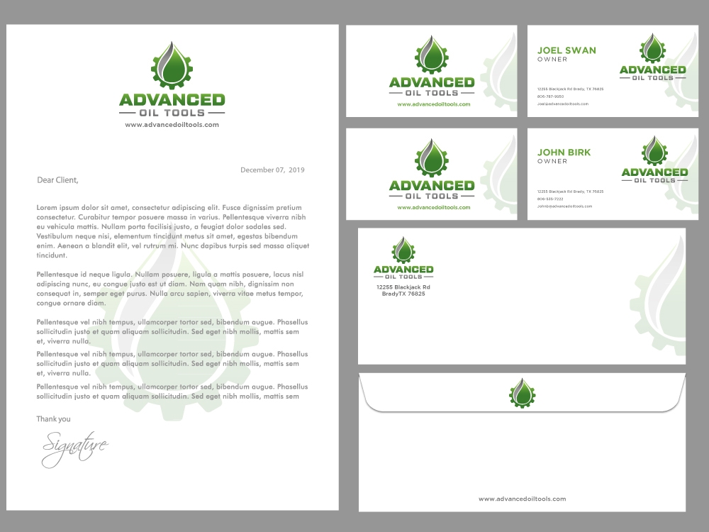 Advanced Oil Tools logo design by labo