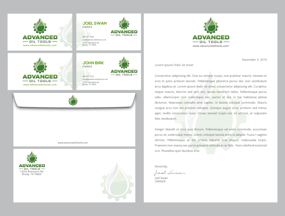 Advanced Oil Tools logo design by LogOExperT