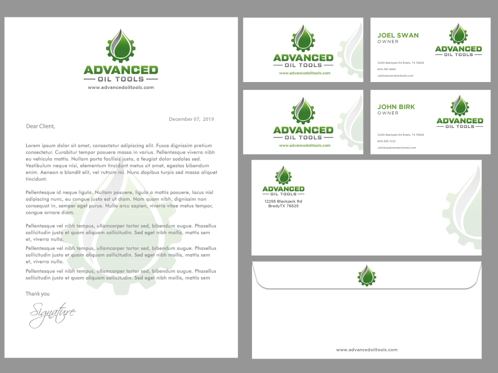Advanced Oil Tools logo design by labo