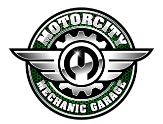 The Motorcity Mechanic Garage logo design by DreamLogoDesign