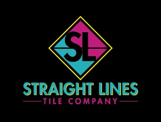 Straight Lines Tile Company logo design by J0s3Ph