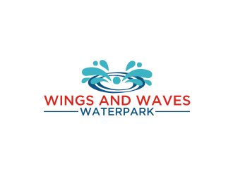 Wings and Waves Waterpark logo design by Diancox