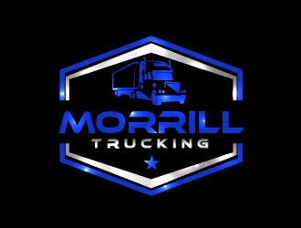 Morrill Trucking  logo design by shravya
