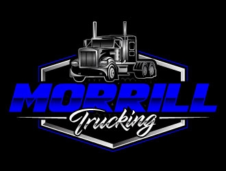 Morrill Trucking  logo design by daywalker