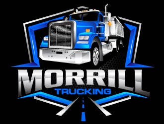 Morrill Trucking  logo design by Suvendu