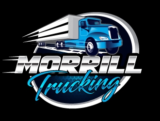 Morrill Trucking  logo design by Suvendu