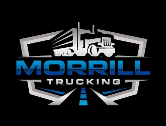 Morrill Trucking  logo design by akilis13