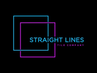 Straight Lines Tile Company logo design by BrainStorming